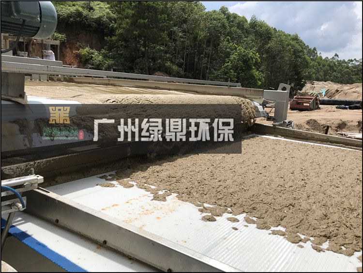 石材廠大鋸切割泥漿處理工程泥漿處理設備現場案例